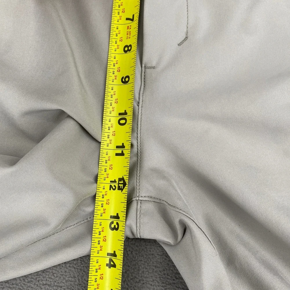 Marc New York Mens 38x32 Performance Chino Pants Khaki Tan Elastic Waist MNY